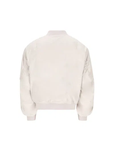 Givenchy Twisted Sleeve Cotton Blend Flight Jacket