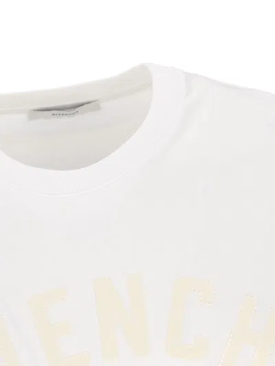 Givenchy Logo Lettering Crewneck T-shirt In White