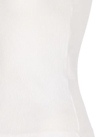 Givenchy Slim Tank Top With Logo Print In White