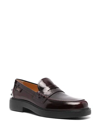 Tod's Penny-slot Loafers In Burgundy