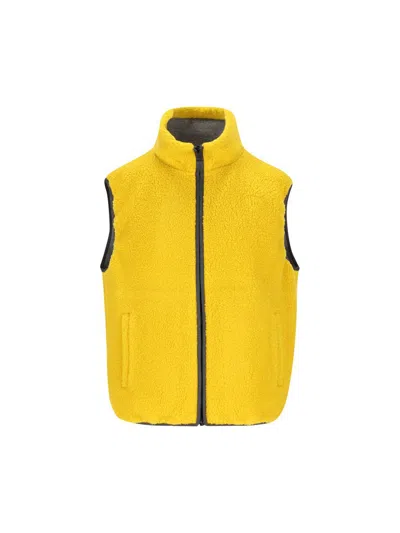 Givenchy Paris Reversible Fleece Vest In Yellow