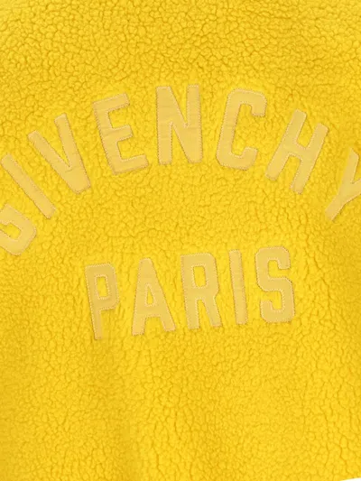 Givenchy Paris Reversible Fleece Vest In Yellow