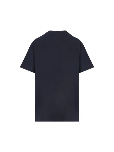 Givenchy Navy Blue Cotton Oversize T-shirt In Blue