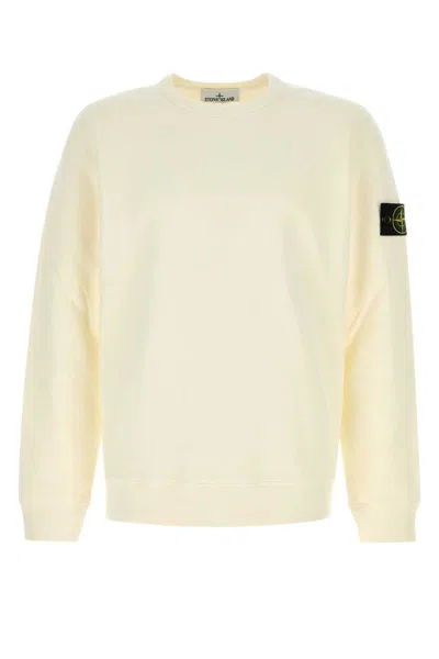 Stone Island Cotton Blend Sweater In Neutral