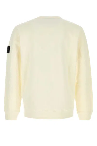 Stone Island Cotton Blend Sweater In Neutral