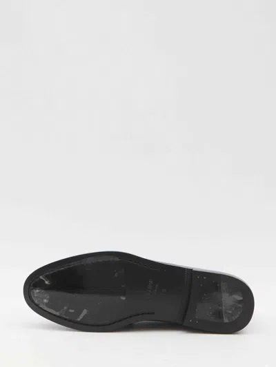 Celine Men Leather Loafers In Black