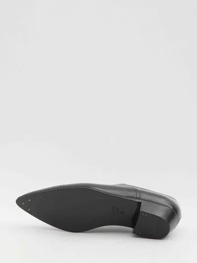Celine Men Cadillac Oxford Leather Lace-up Shoe In Black