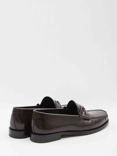 Celine Men Triomphe Luco Loafer In Brown