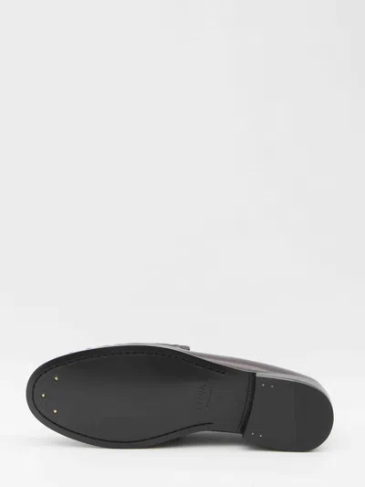 Celine Men Triomphe Luco Loafer In Brown