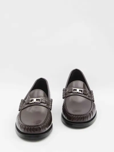 Celine Men Triomphe Luco Loafer In Brown