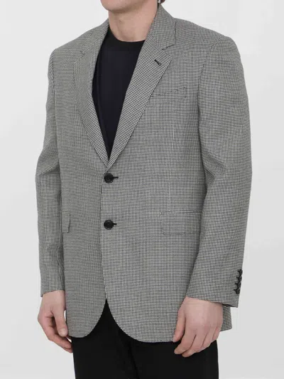 Celine Men Wool And Cashmere Jacket In Gray