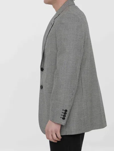 Celine Men Wool And Cashmere Jacket In Gray