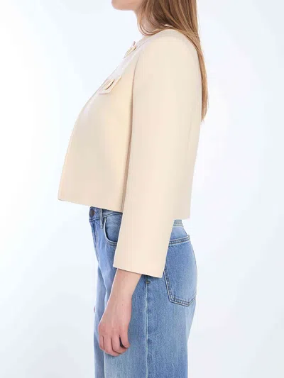 Celine Women Cropped Jacket In Neutral