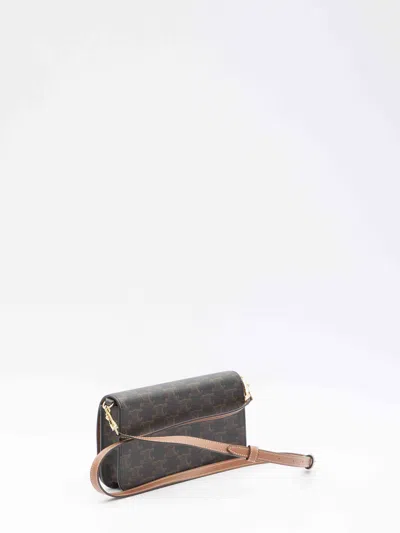 Celine Women Pouch In Triomphe Canvas