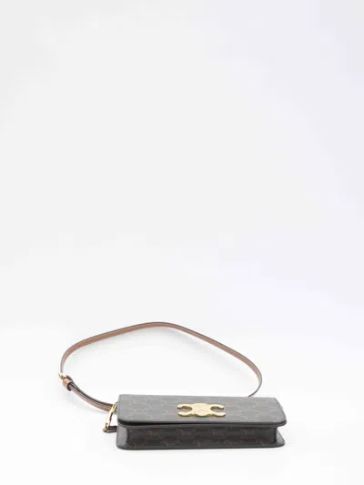 Celine Women Pouch In Triomphe Canvas