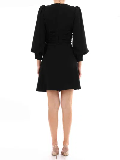 Celine Women Wrap Dress Black