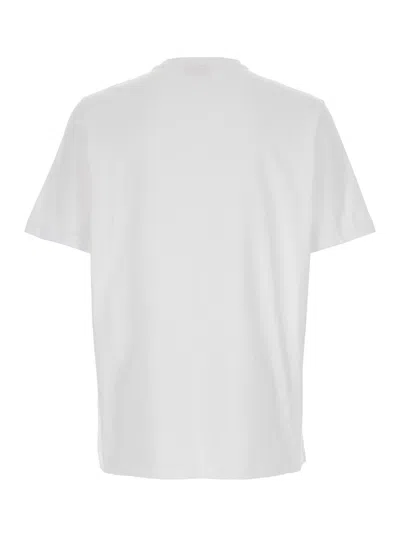 Diesel 't-adjust-od' White T-shirt With Logo Patch On The Front In White