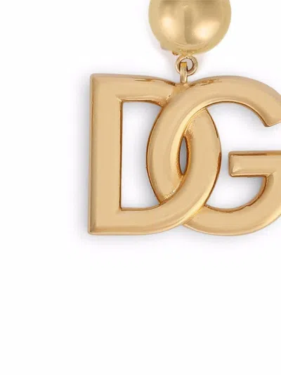Dolce & Gabbana Clip Earrings With Dg Logo