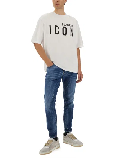 Dsquared2 Dsquared Men Skater Jeans In Blue