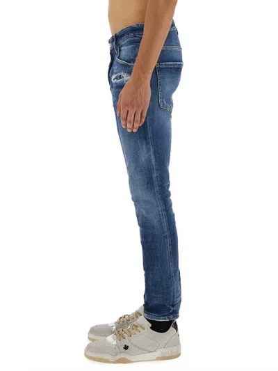 Dsquared2 Dsquared Men Skater Jeans In Blue