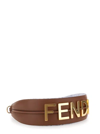 Fendi Women Graphy Denim Embroidrey