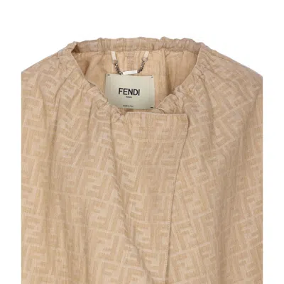 Fendi Ff Logo Denim Jacket