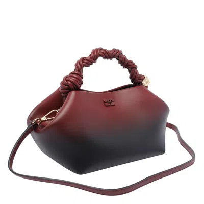 Ganni Bag "bou" Small In Burgundy