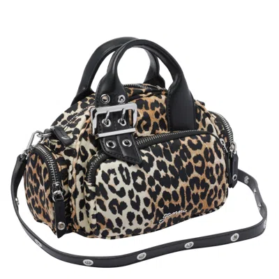 Ganni Leopard-print Tote Bag