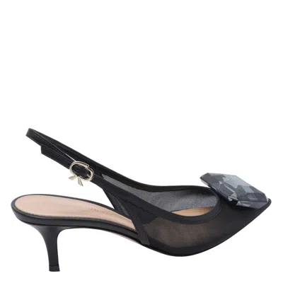 Gianvito Rossi 55mm Slingback Mesh Pumps