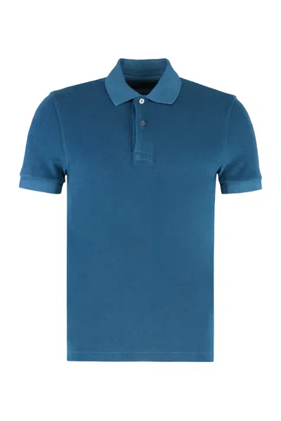 Tom Ford Towelling Polo Shirt In Multi