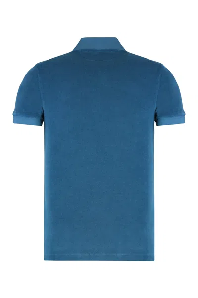Tom Ford Towelling Polo Shirt In Multi