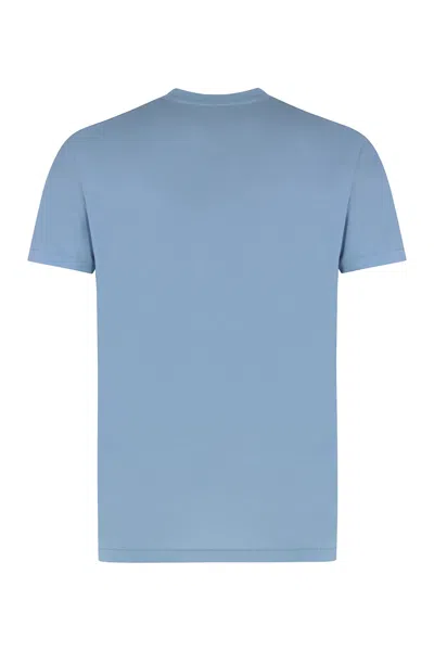 Tom Ford Cotton Blend T-shirt In Blue