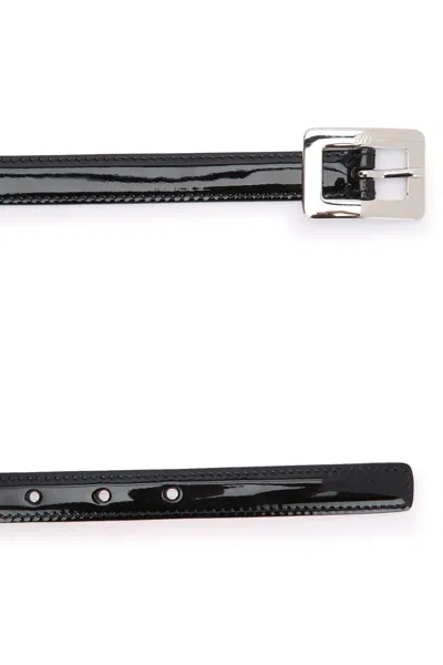 Roger Vivier Belle Vivier Double Buck. Belt P.15 In Black