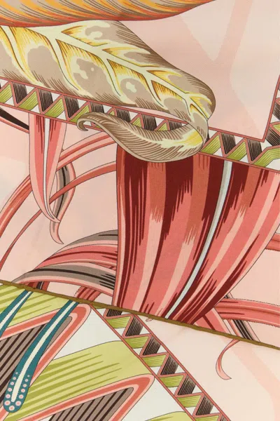 Ferragamo Foulard In Twill Stampato  Donna In Pink