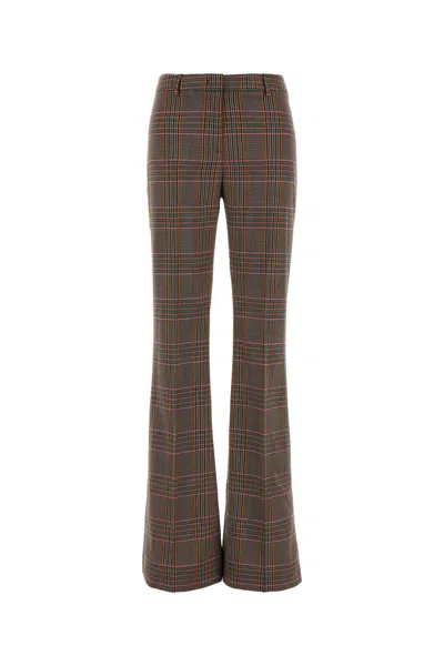 Etro Embroidered Stretch Jersey Pant In Gray