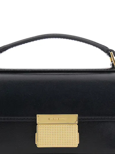 Golden Goose 'venezia' Black Hangbag With Adjustable And Removable Shoulder Strap And Clasp Closure In Black