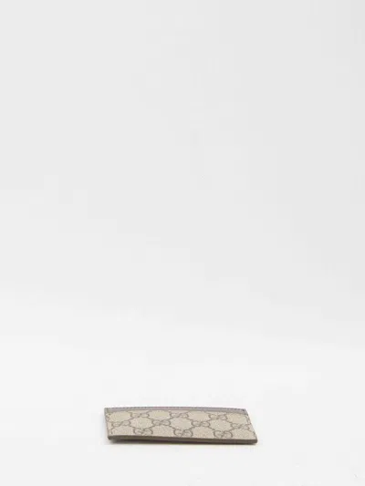 Gucci Men Bicolor Gg Card Holder In Brown