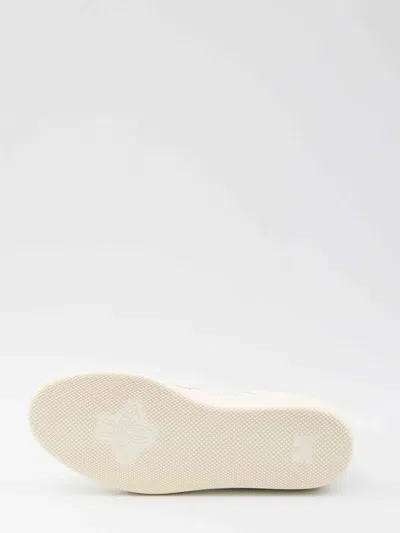 Gucci G74 Gg Suede & Fabric Sneakers In White