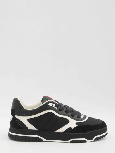 Gucci Re-web Sneakers In Black