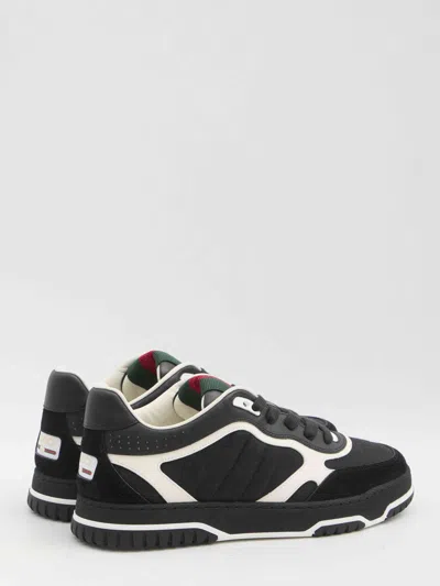 Gucci Re-web Sneakers In Black