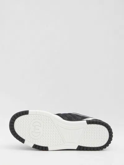 Gucci Re-web Sneakers In Black
