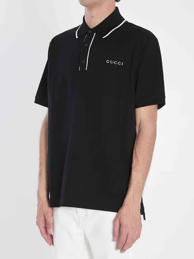 Gucci Tipped-collar Polo Shirt