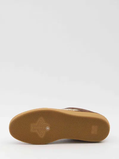 Gucci Men G75 Low-top Supreme Gg Fabric And Suede Sneakers In Multi