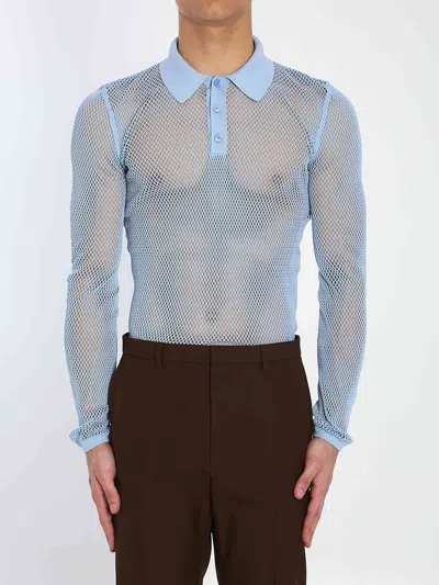 Gucci Mesh Technical Polo Shirt
