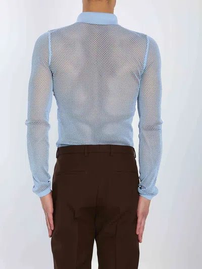 Gucci Mesh Technical Polo Shirt