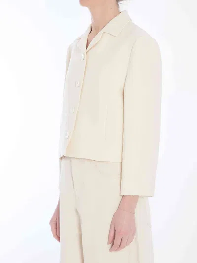 Gucci Gg Jacquard Cropped Jacket