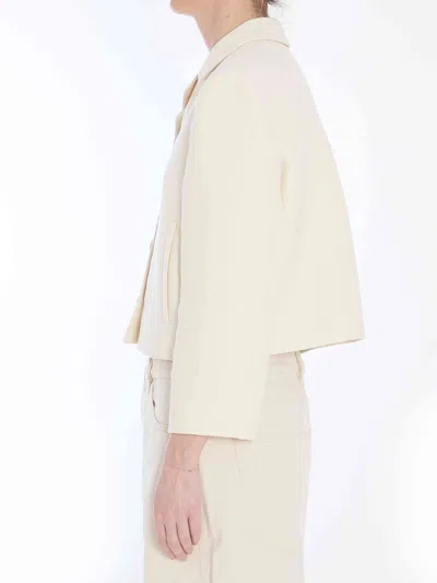 Gucci Gg Jacquard Cropped Jacket