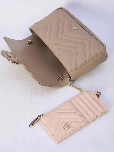 Gucci Women Gg Marmont Mini Bag With Cardholder