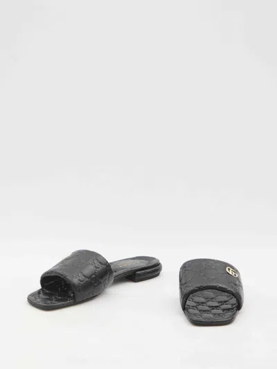 Gucci Women Gg Slide Sandals
