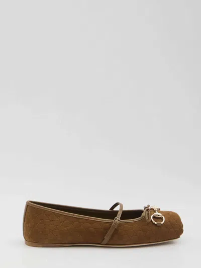 Gucci Women  Horsebit Ballet Flats
